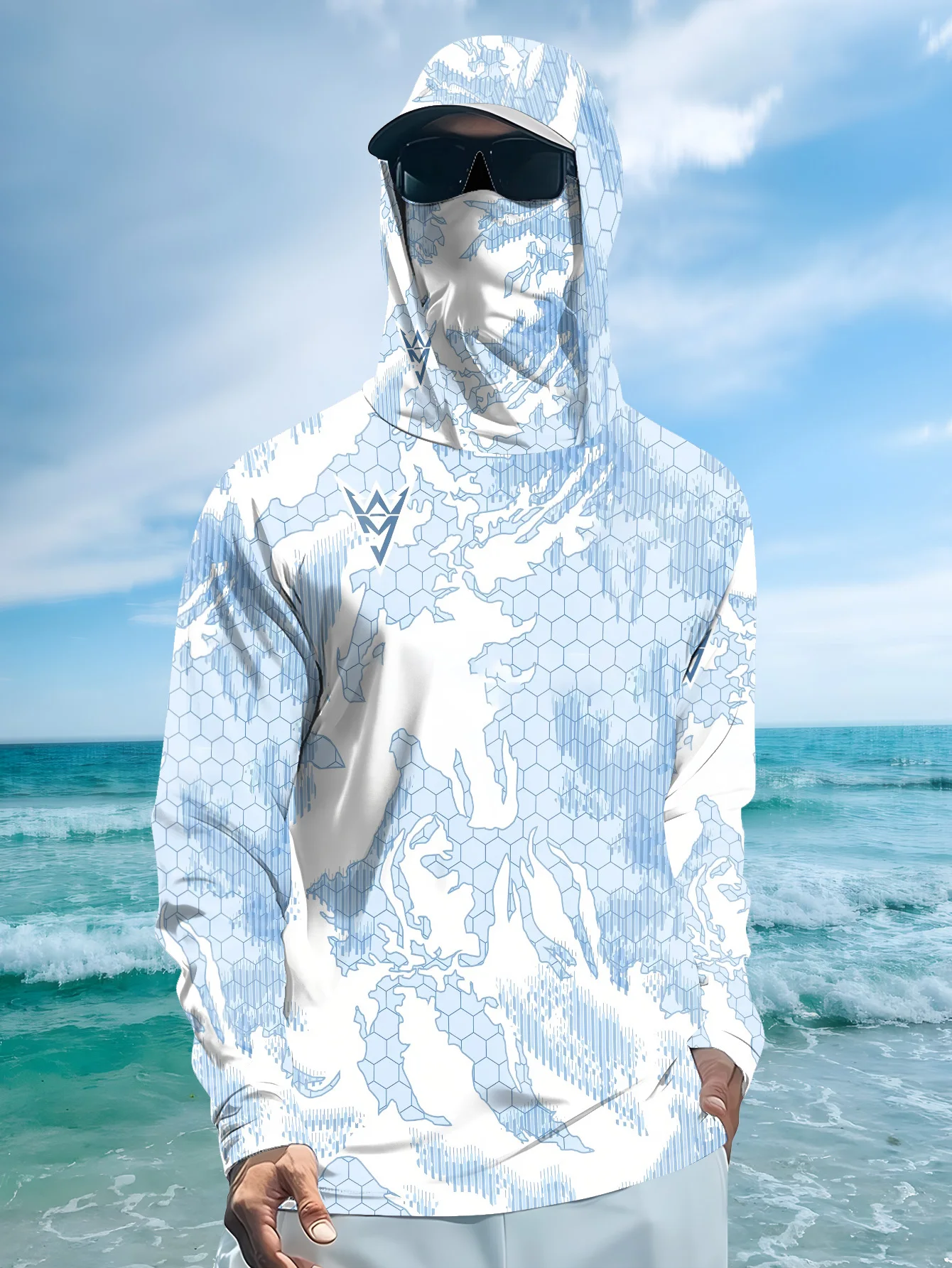Fishing Mask Sun Protection - Новая модель 2026 года: рыболовная рубашка