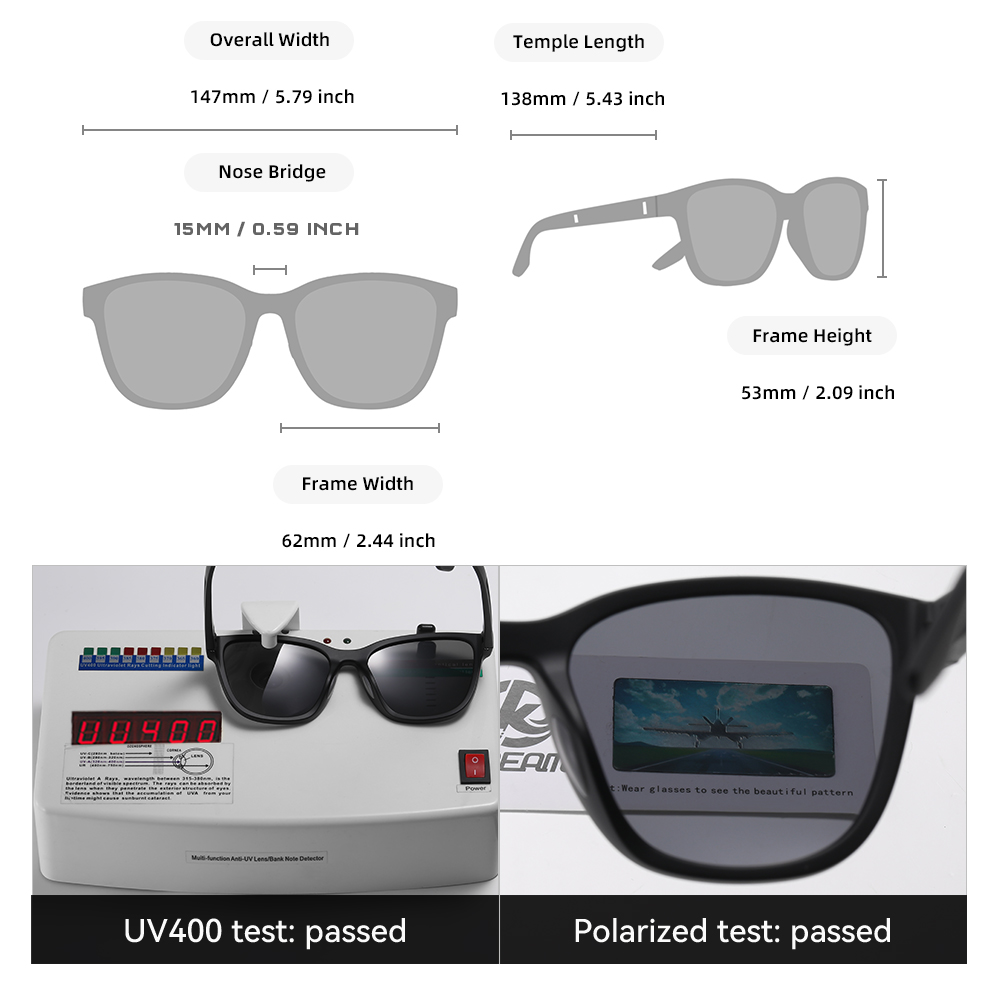 Солнцезащитные очки KDEAM для  – обзор и цена Fishing Sunglasses Polarized